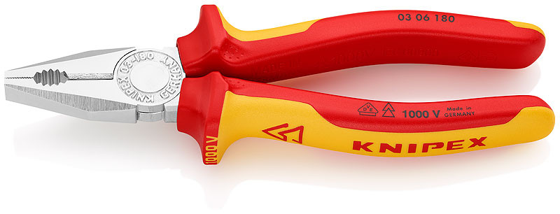 Pince universelle chromée – 0306180 – Knipex