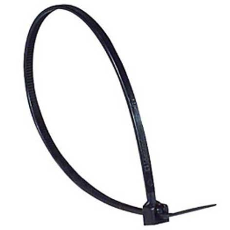 Boîte de 100 colliers Colring noir à denture extérieure - 9 x 262 mm - 031916 - Legrand